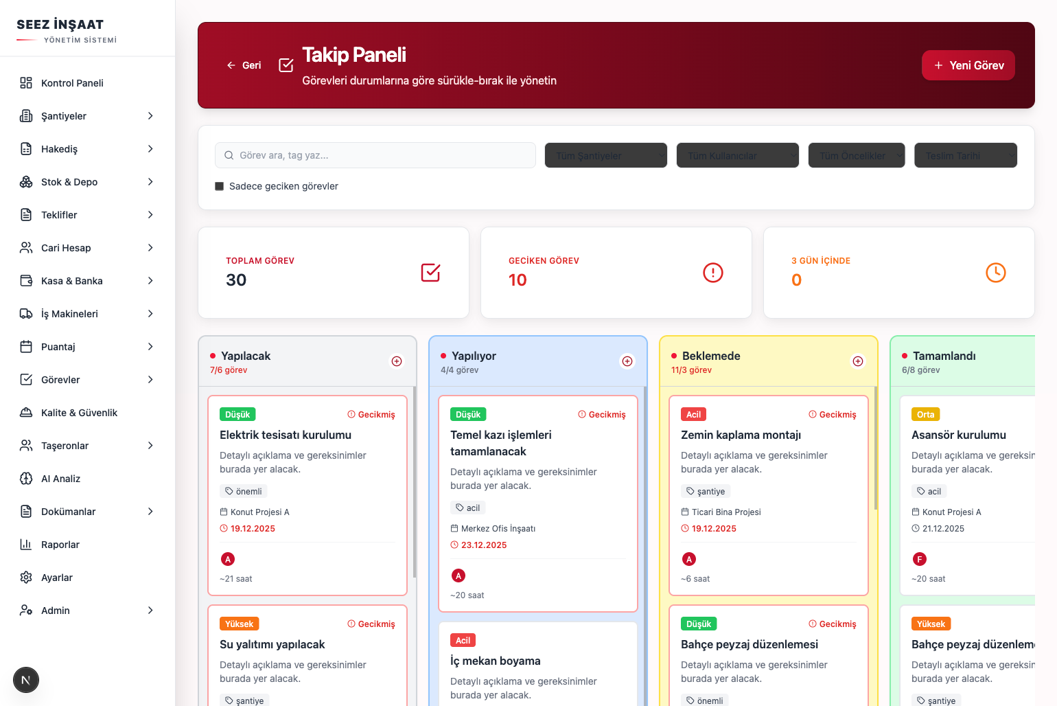 Görev Yönetimi