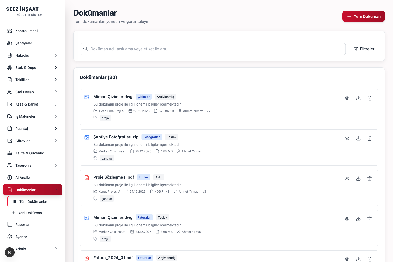 Doküman Yönetimi
